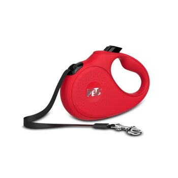 Correa Retráctil Chica Roja Fancy Pets