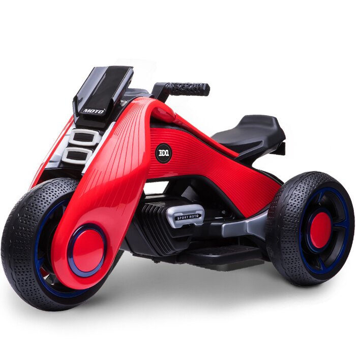 Mini Moto Eléctrica Rojo Recargable Infantil Honey Whale