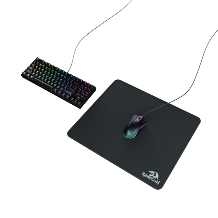 Mousepad Grande con Borde Doble Costura Redragon