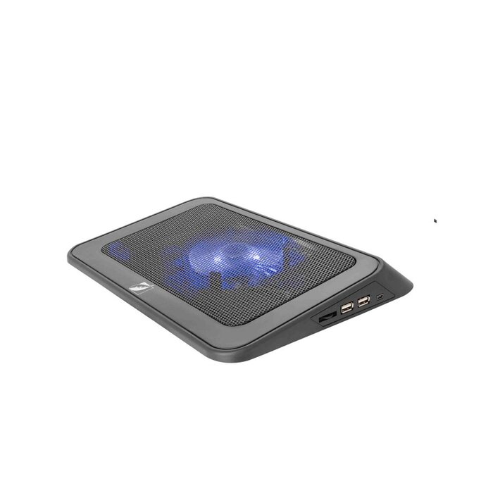 Ventilador Metálico para Laptop con Doble Puerto USB Green Leaf