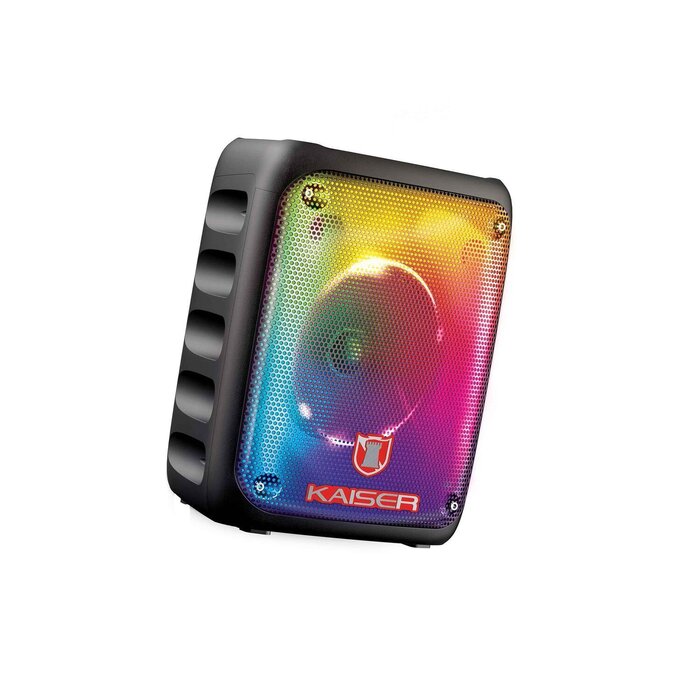 Bafle profesional 8" recargable 6_500 W PMPO Ranura para celular