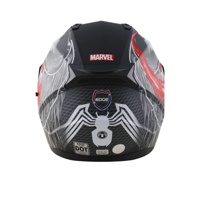 Casco Motociclista Marvel Venom Mate Talla XL Edge M83V1.4