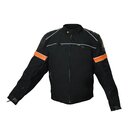 Chamarra Motodrive Nylon y Piel Reflejante Mediana