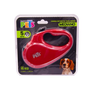 Correa Retráctil Mediana Roja Fancy Pets Correa Retráctil Mediana Roja Fancy Pets