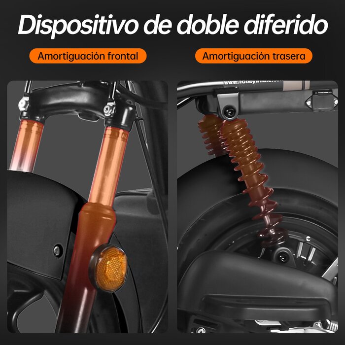 Motobici Eléctrica Color Negro Honey Whale U3S