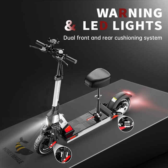 Scooter Eléctrico Honey Whale C1 Pro Blanco