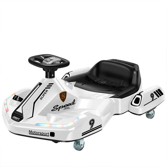 Go Kart Eléctrico Infantil Blanco Honey Whale K1