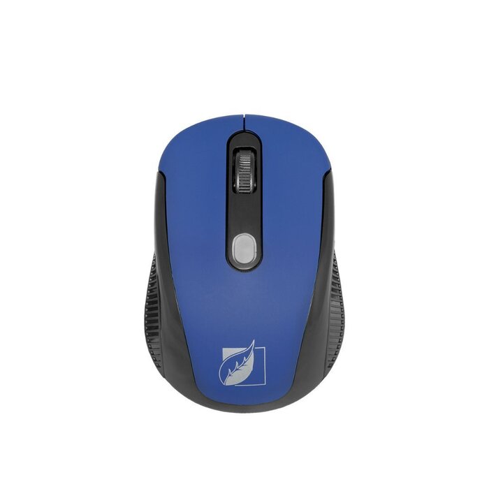 Mouse Inalámbrico Acabado Rubber 1600 Dpis Green Leaf azul