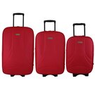 Set De 3 Maletas con Ruedas 20"_ 24" y 28" Color Rojo