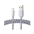 Cable Blanco USB Micro USB Tipo Agujeta con Clip Mitzu