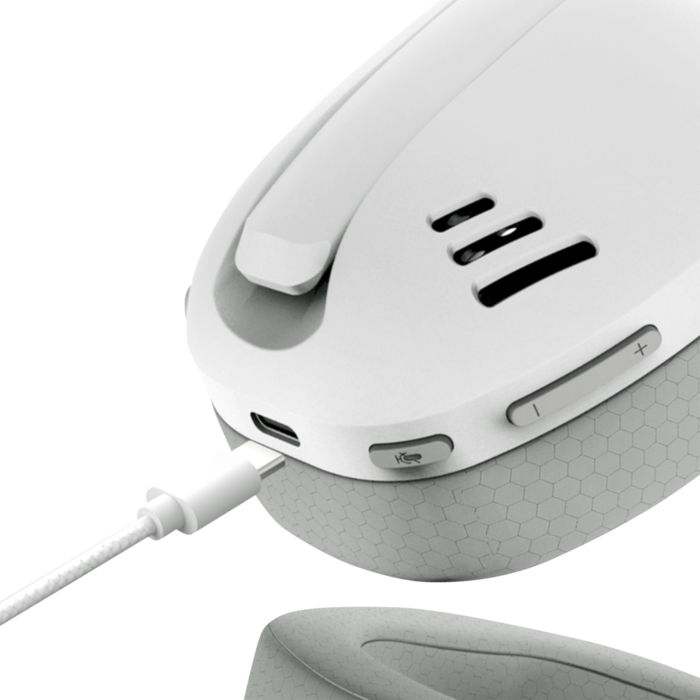 Auriculares Gamer Inalámbricos Blanco con Gris Ire Redragon