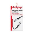 Cable 8 Pines Duplimax para IPhone Metálico