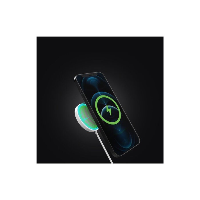 Cargador Rápido Inalámbrico para Iphone 12 Blanco Hypergear