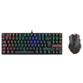 Kit Gamer de Teclado Mecánico TKL y Mouse Griffin Redragon