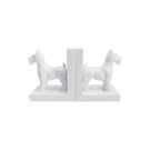 Bookend Blanco de Perro Schnauzer de Cerámica Love & Lemons