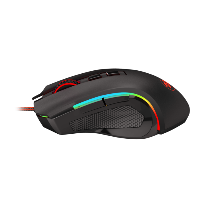 Mouse Gamer Negro DPI 7200 Pixart 3212 Switch Huano Redragon M60