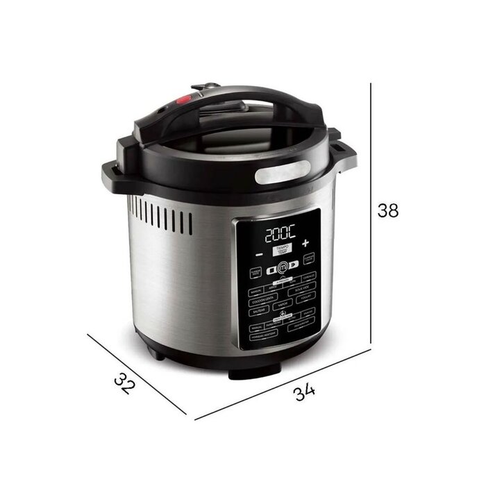 Olla Freidora de Aire Multifunción 5.6 L MK-AFP-6SV Masterchef