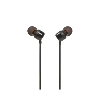 Audífonos Negros In Ear Alámbricos TUNE 110 Micrófono JBL
