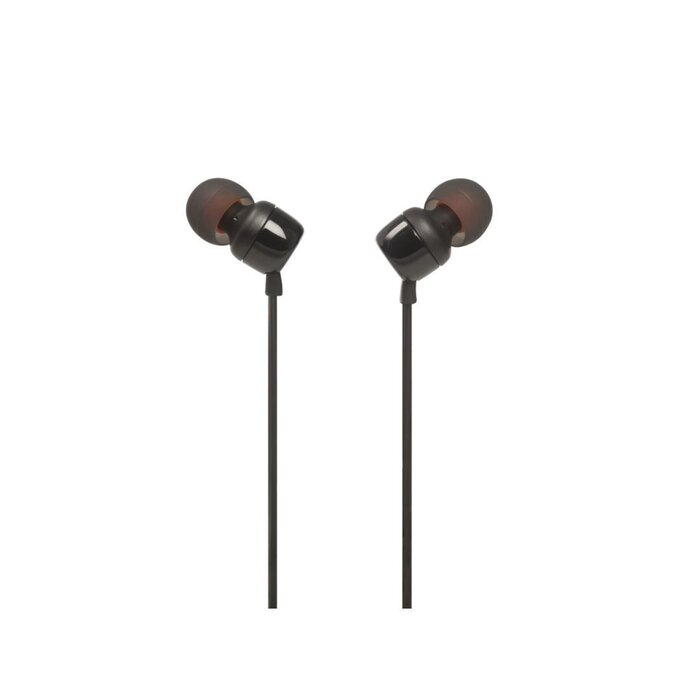 Audífonos Negros In Ear Alámbricos TUNE 110 Micrófono JBL